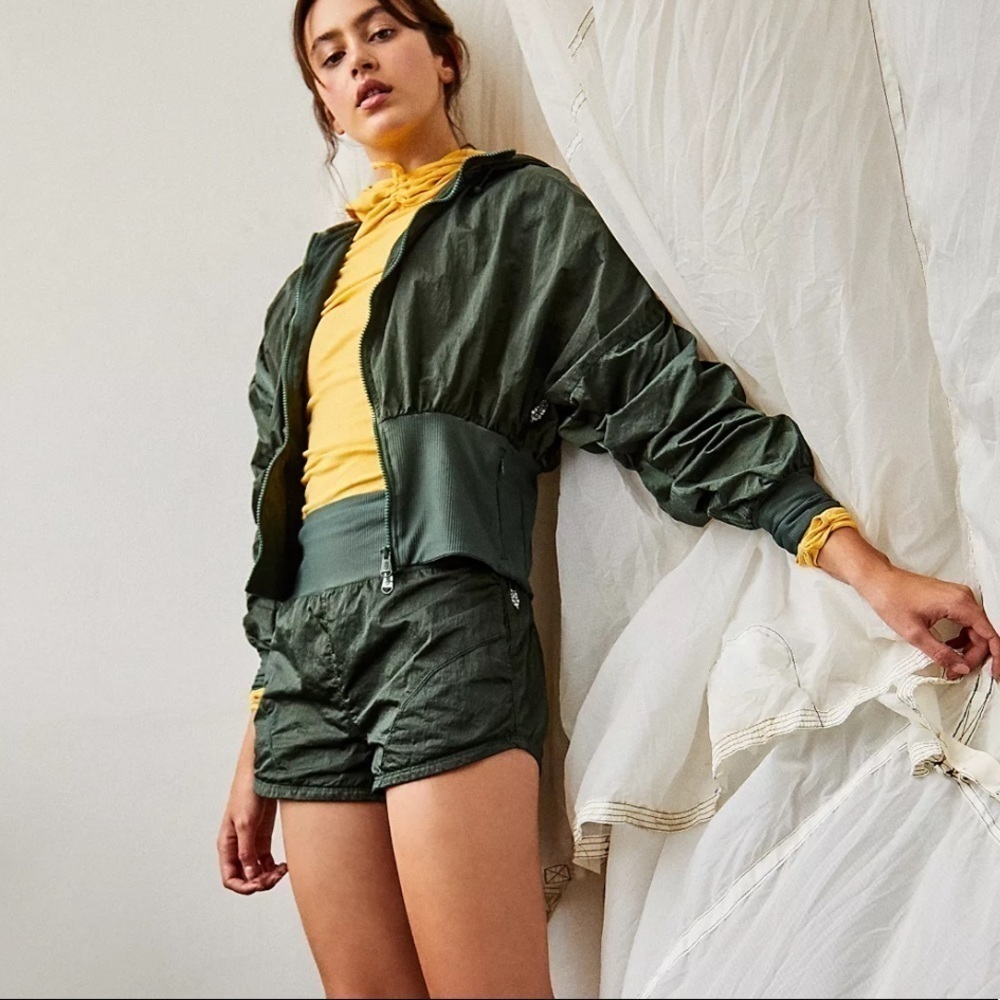 NWT Free People‎ Start Me Up Jacket Green Large